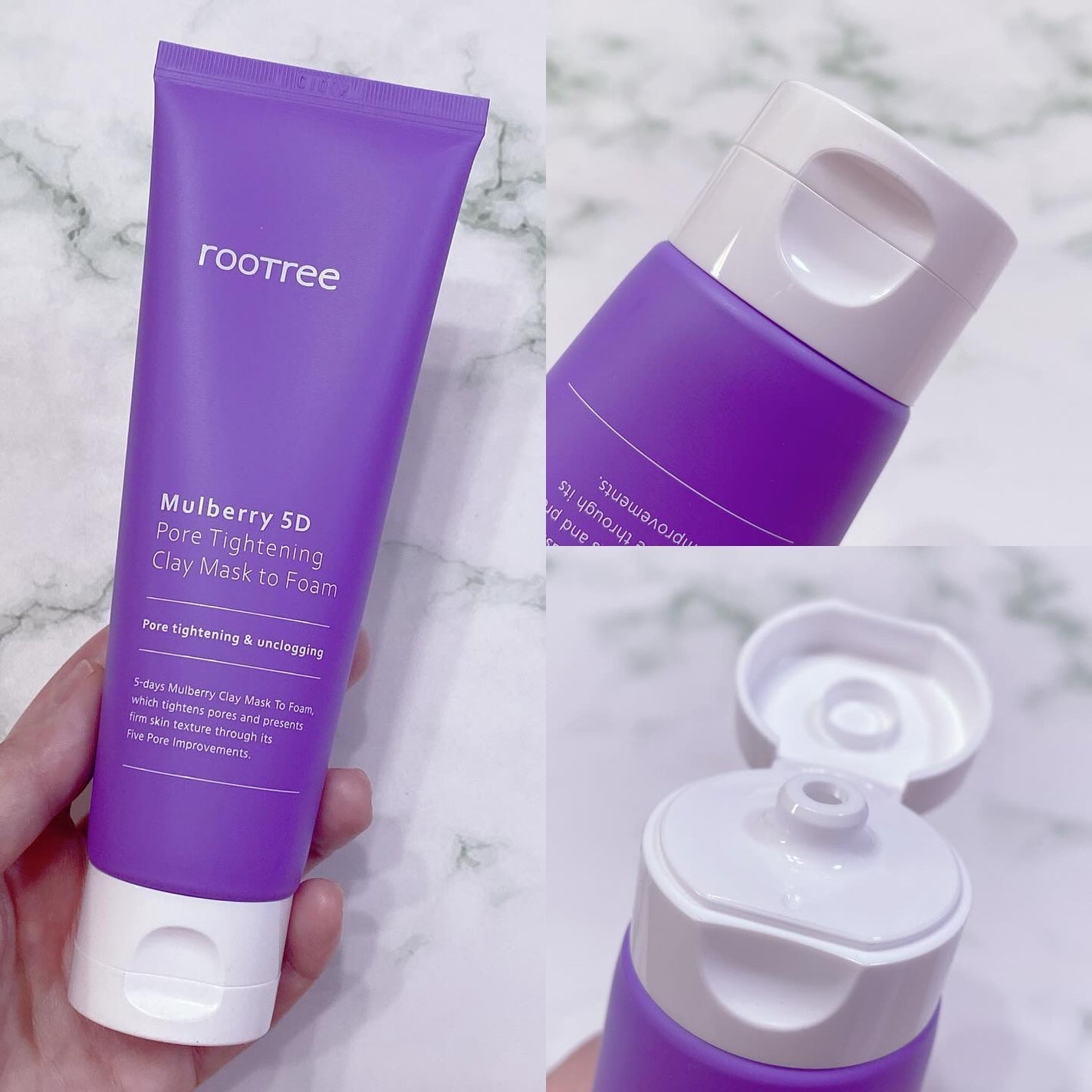 マルベリー5重 ポア タイトニングクレイマスクトゥフォーム/rooTree/洗い流すパック・マスクを使ったクチコミ(2枚目)