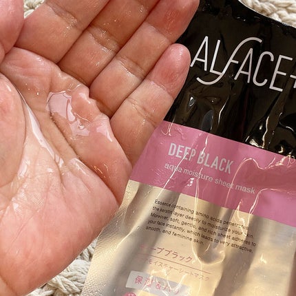 ディープブラック アクアモイスチャー シートマスク/ALFACE+/シートマスク・パックを使ったクチコミ(3枚目)