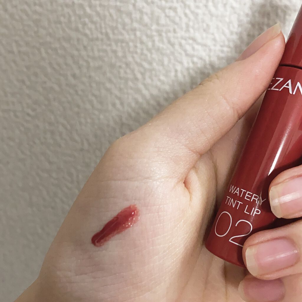 ウォータリーティントリップ/CEZANNE/リップティントを使ったクチコミ（2枚目）