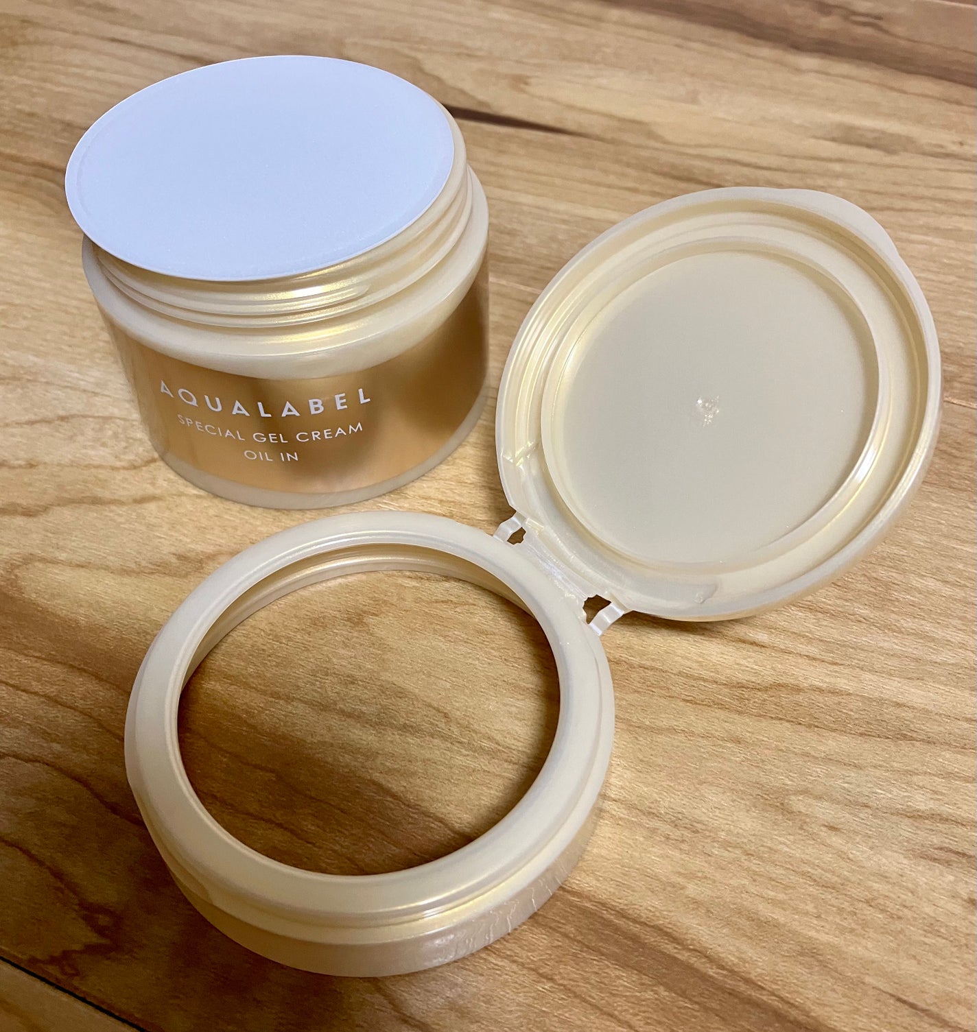 スペシャルジェルクリーム EX (オイルイン)/アクアレーベル/オールインワン化粧品を使ったクチコミ(2枚目)