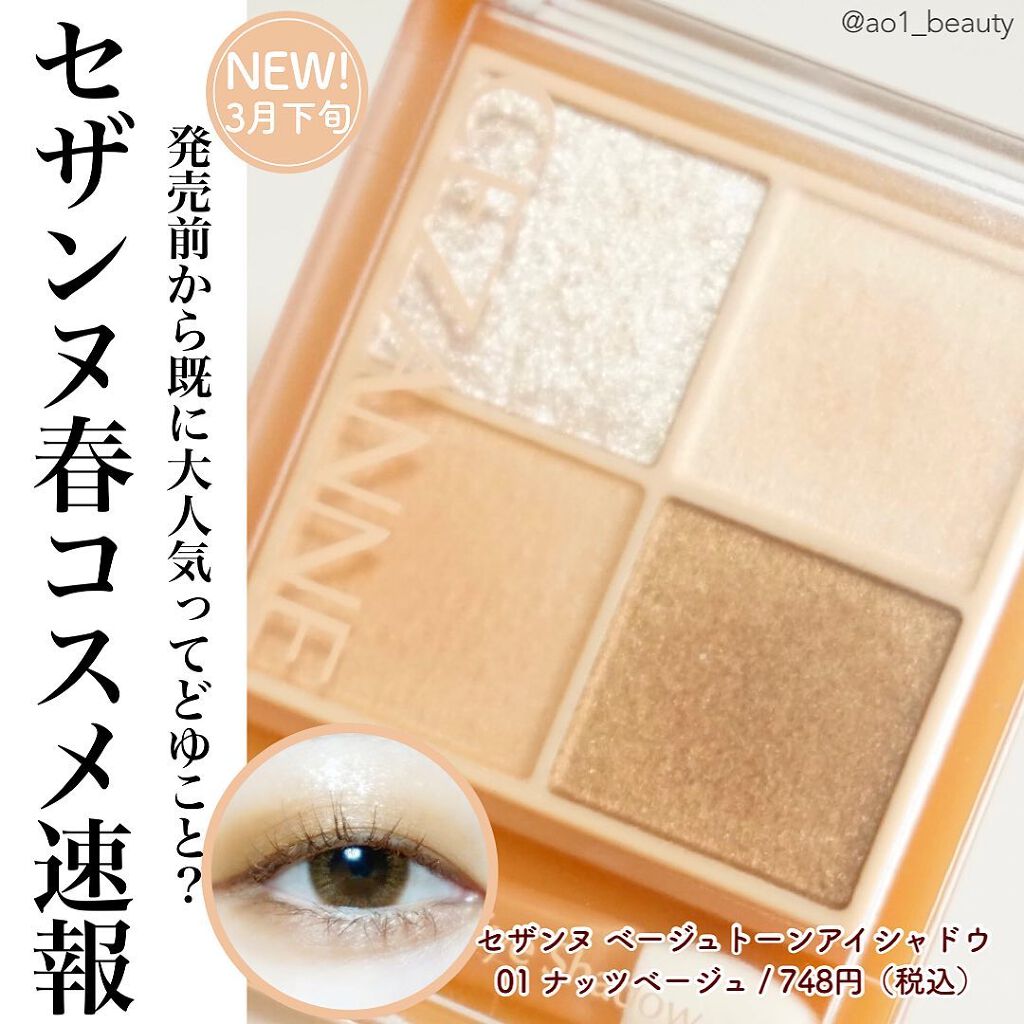 ベージュトーンアイシャドウ/CEZANNE/アイシャドウパレットを使ったクチコミ（1枚目）