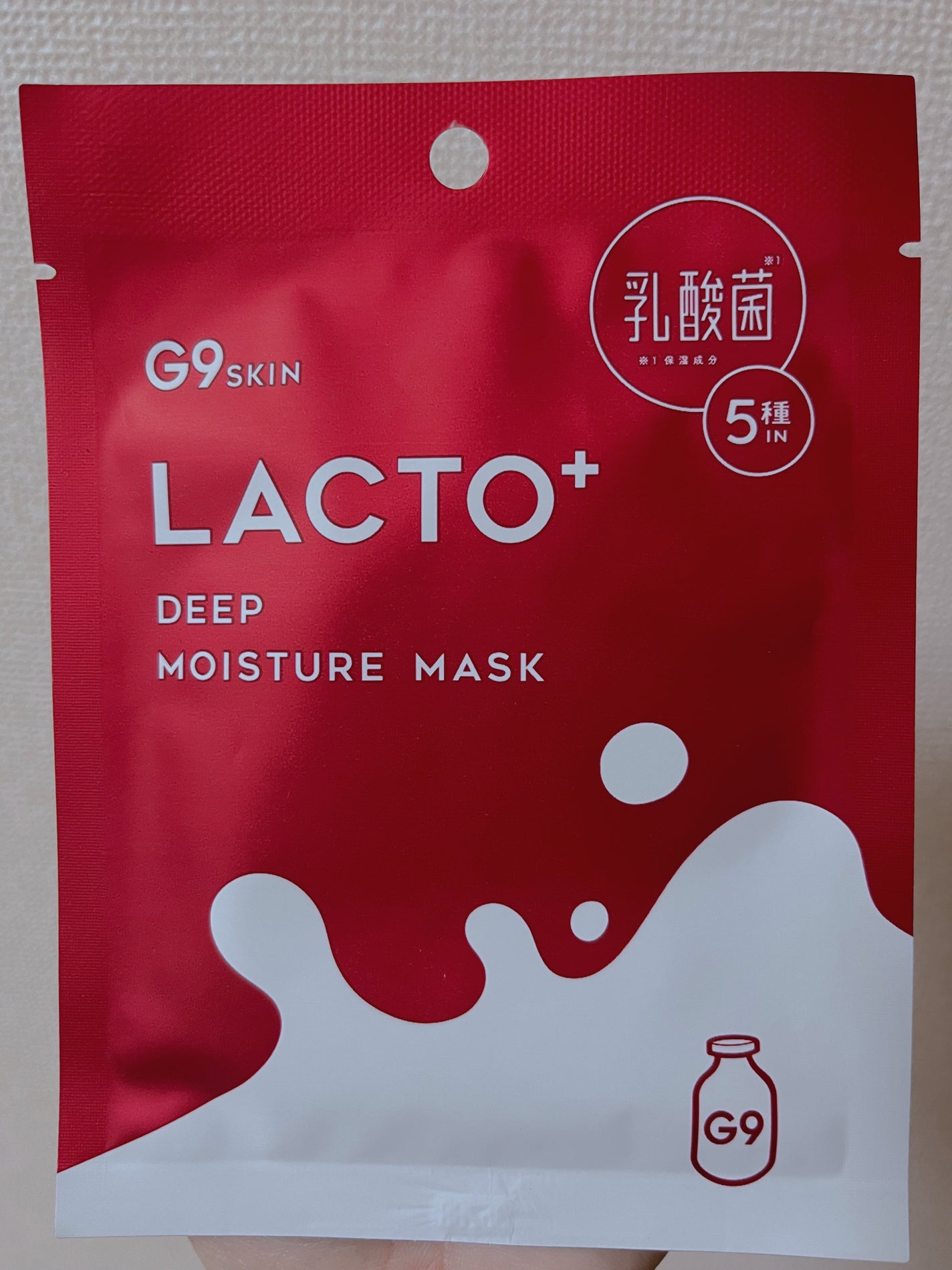 ラクトプラス ディープモイスチャーマスク/G9SKIN/シートマスク・パックを使ったクチコミ(1枚目)