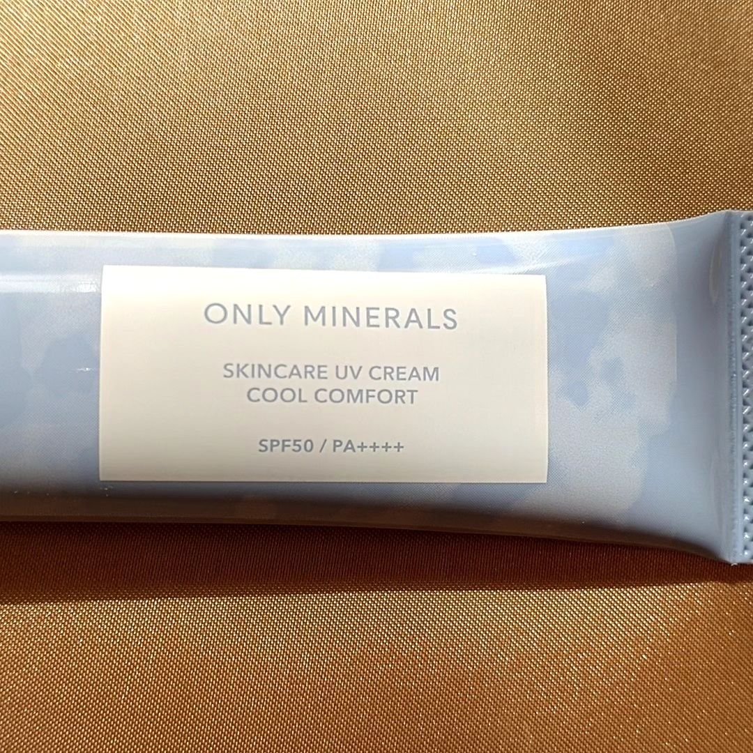 ONLY MINERALS スキンケアUVクリーム クールコンフォートのクチコミ「オンリーミネラルプレゼントキャンペーンに参加して「スキンケアUVクリームクールコンフォート」 .....」（2枚目）
