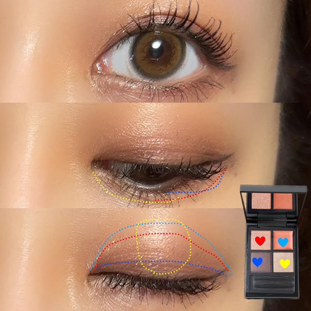 ディメンショナルビジョンアイパレット/THREE/アイシャドウパレットを使ったクチコミ(3枚目)