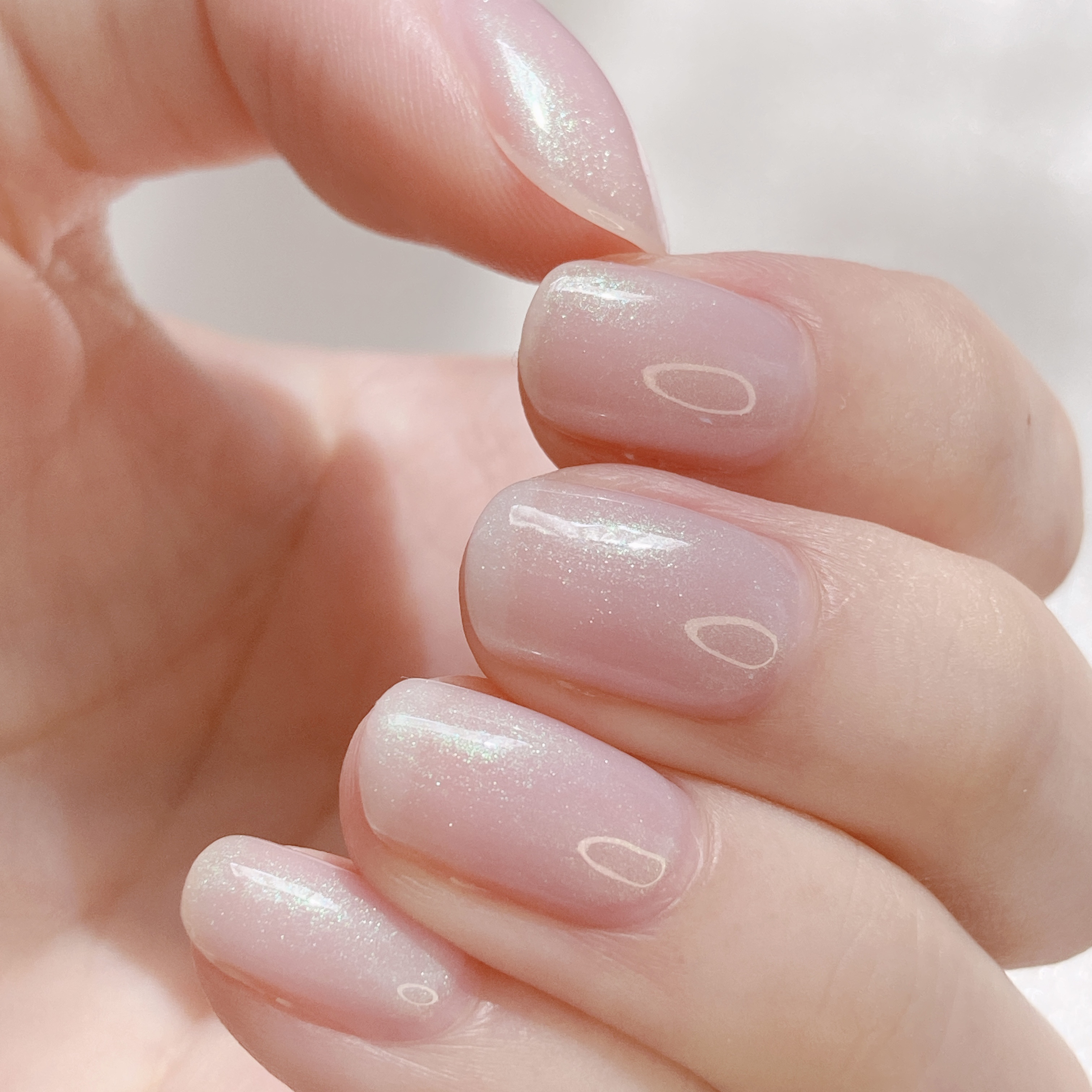 パル カラージェル ピンクオーロラ/キャンドゥ/ジェルネイルを使ったクチコミ（3枚目）