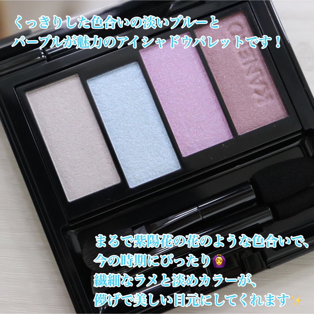 レイヤードカラーズアイシャドウ 01 エステティックスカイ/KANEBO/アイシャドウパレットを使ったクチコミ（2枚目）