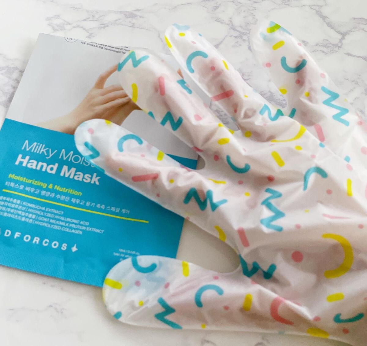 ミルキーモイスチャーハンドマスク/MADFORCOS/ハンドクリームを使ったクチコミ（3枚目）