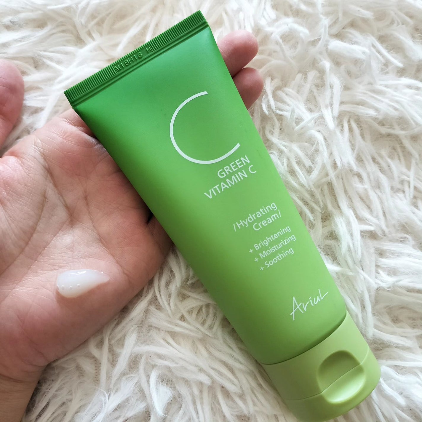 アリウル グリーンビタミンC ハイドレーティングクリーム/Ariul/フェイスクリームを使ったクチコミ(1枚目)