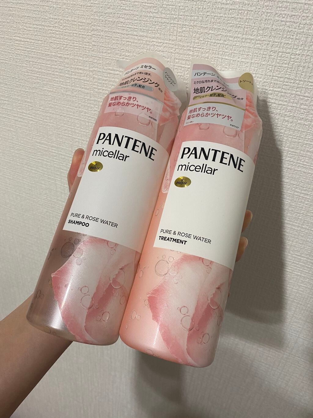 PRO-V ミセラー ピュア&ローズウォーター ノンシリコンシャンプー/トリートメント/パンテーン/市販シャンプーを使ったクチコミ(1枚目)