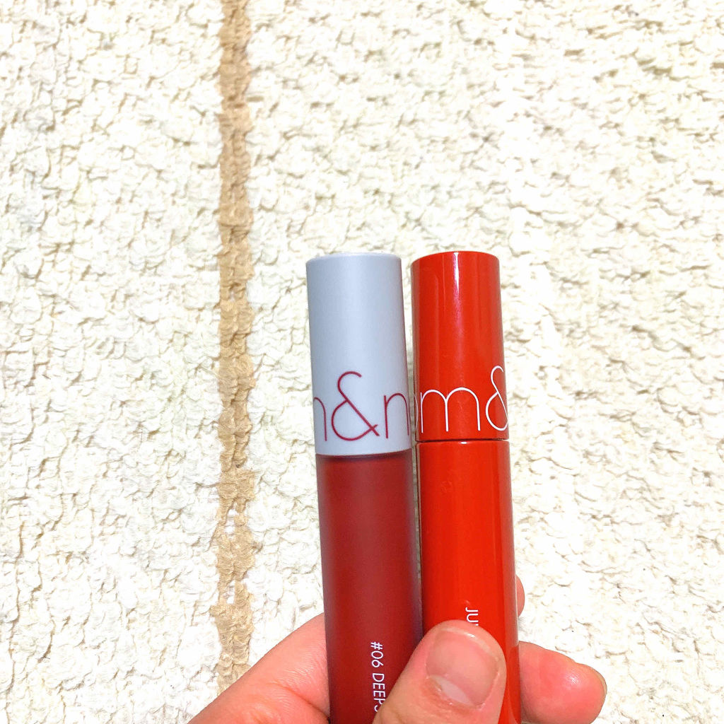 ジューシーラスティングティント/rom&nd/リップティントを使ったクチコミ（1枚目）