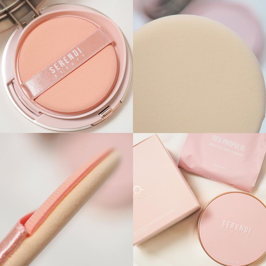 RED PROPOLIS MOISTURE TRIPLE CUSHION/SERENDI BEAUTY/クッションファンデーションを使ったクチコミ（2枚目）