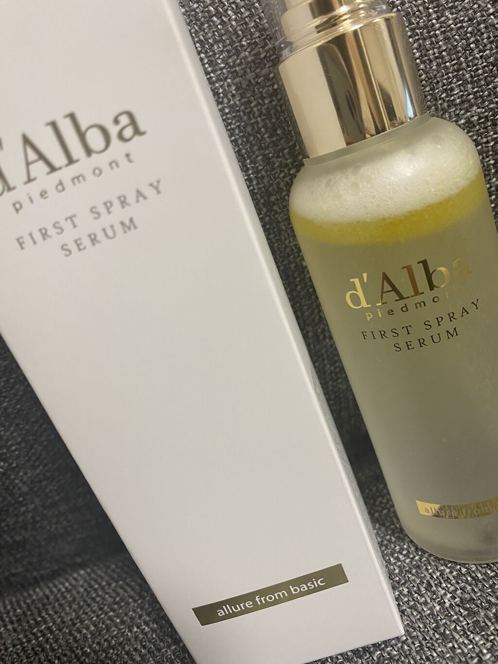 ダルバ ホワイトトリュフファーストスプレーセラム/ダルバ/ミスト状化粧水を使ったクチコミ（1枚目）