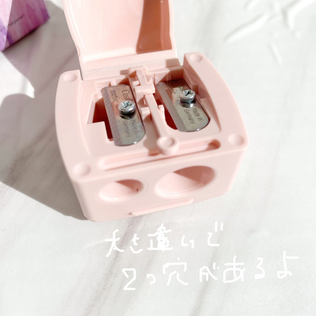 ダブルペンシルシャープナー/WHOMEE/その他化粧小物を使ったクチコミ(2枚目)