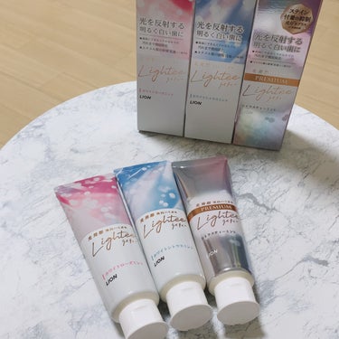 
Lightee
ハミガキPREMIUM

"光を反射する"明るい歯へ🦷

歯の表面にできる
ミクロな傷に残った汚れを徹底除去！
着色汚れの付着を抑制する成分配合◎

プレミアムは紅茶の香りが珍しくて印