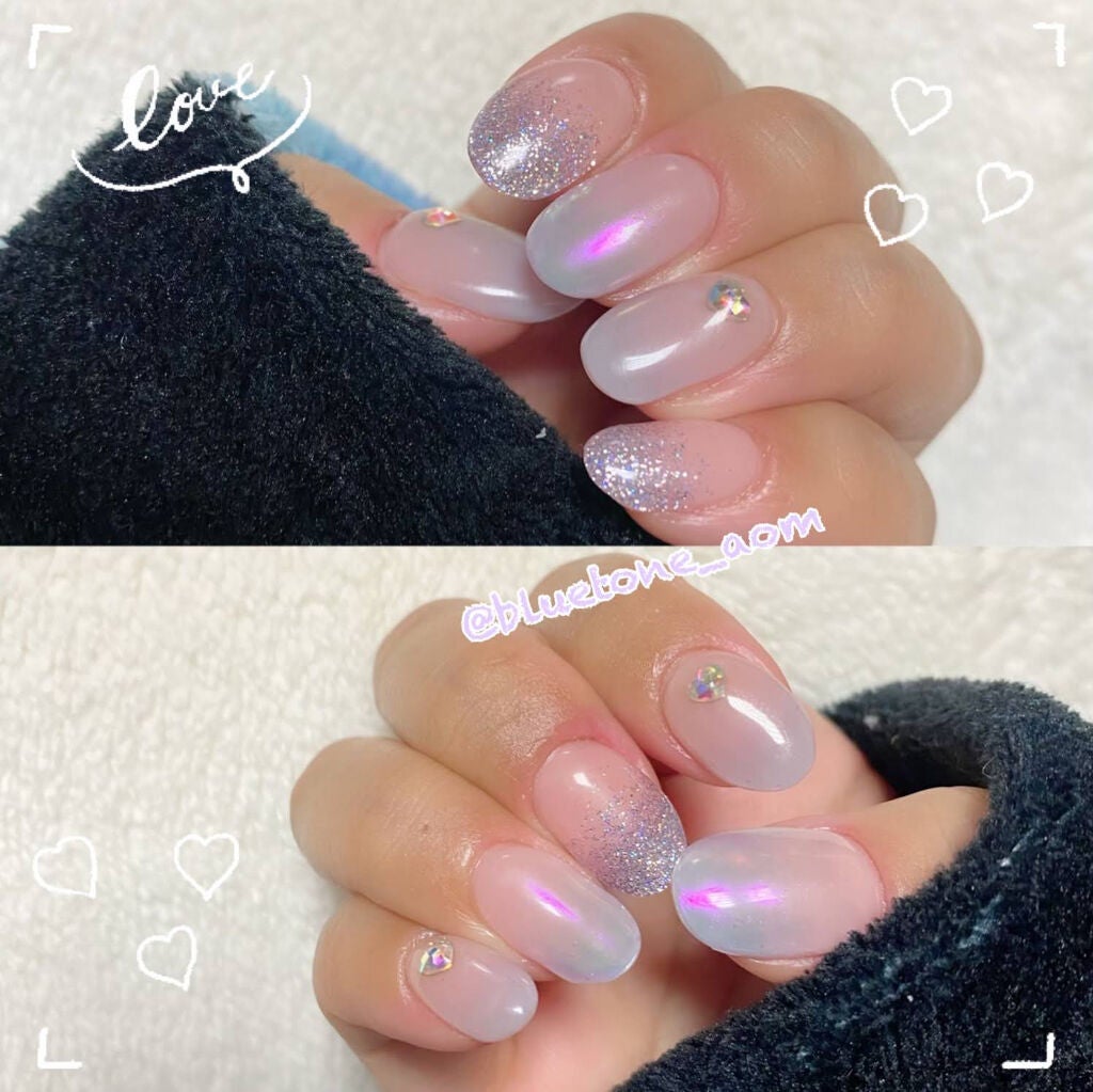 セミキュアジェルネイル(ハンド)/ohora/ネイルシールを使ったクチコミ(5枚目)