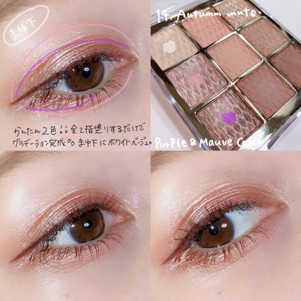 ソフトクレイビームアイシャドウパレット/AMIOK/ジェル・クリームアイシャドウを使ったクチコミ(2枚目)