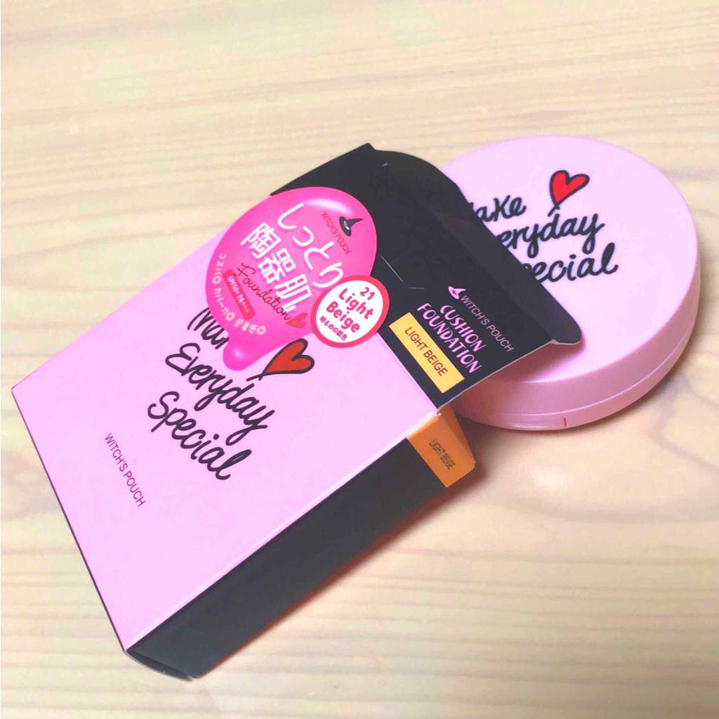 モイスチャーライズ カバー クッション/Witch's Pouch/クッションファンデーションを使ったクチコミ（2枚目）