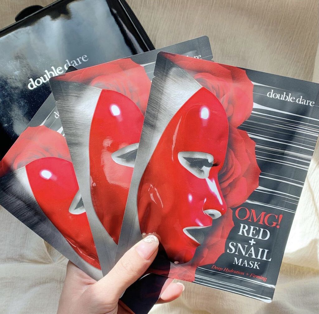 OMG! Love Gift Set (Red Snail Mask )/double dare/その他キットセットを使ったクチコミ（2枚目）