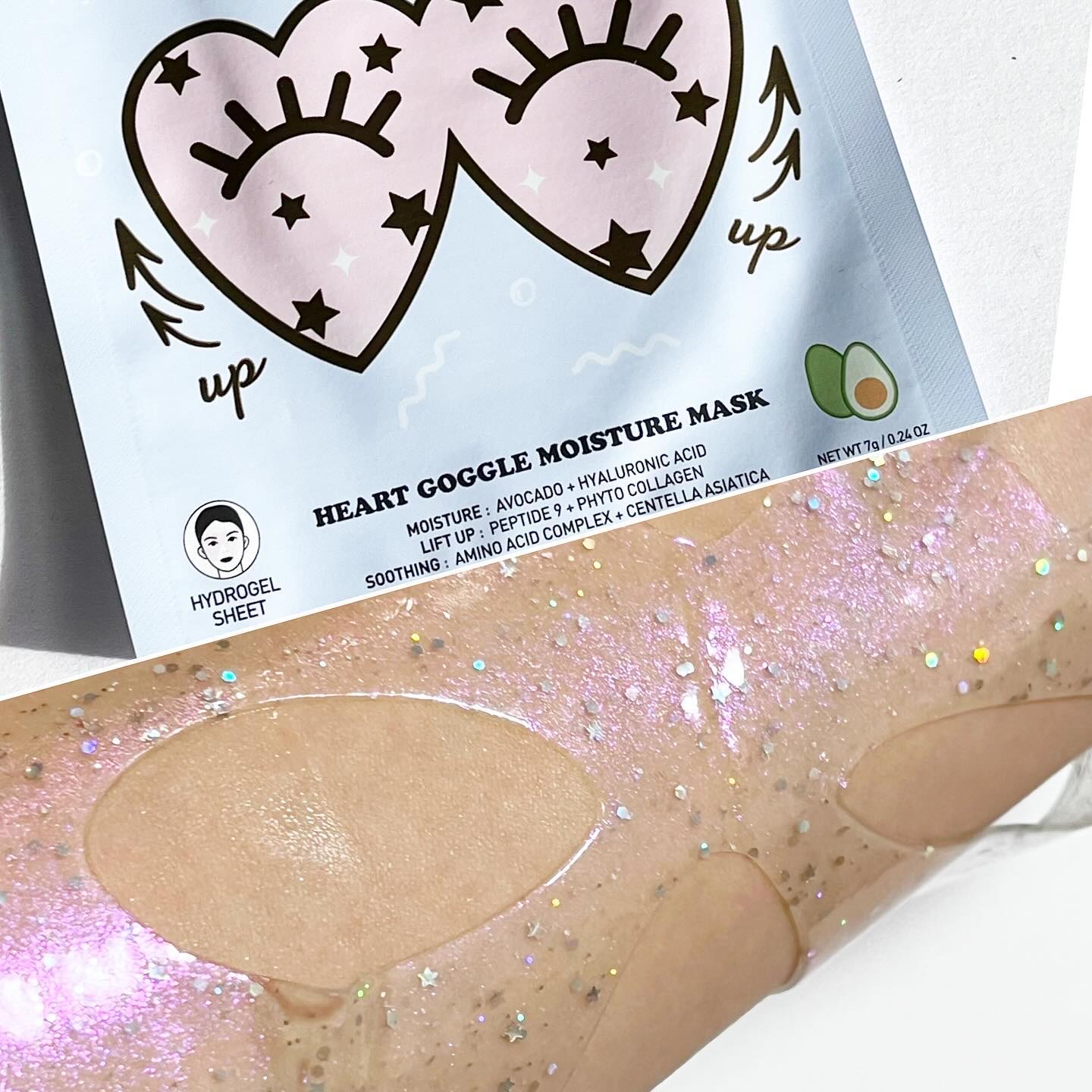 ハートゴーグルマスク/ララレシピ/シートマスク・パックを使ったクチコミ（2枚目）