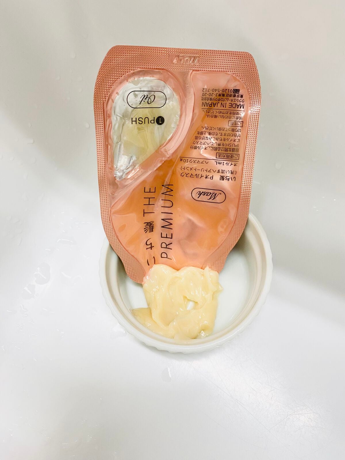 いち髪 THE PREMIUM Wケアブースター美容オイルマスク/いち髪/ヘアマスク・ヘアパックを使ったクチコミ(2枚目)