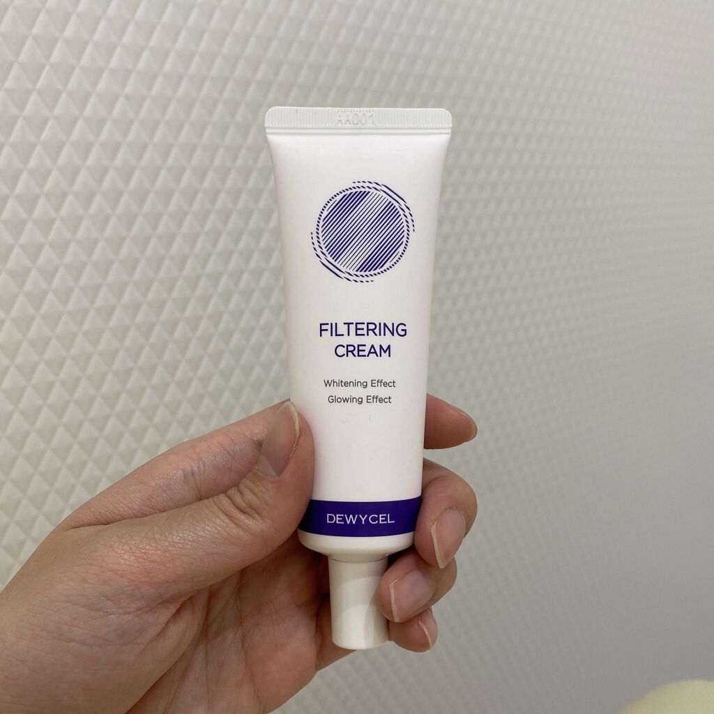 フィルタリングクリーム/DEWYCEL/日焼け止めクリームを使ったクチコミ（1枚目）