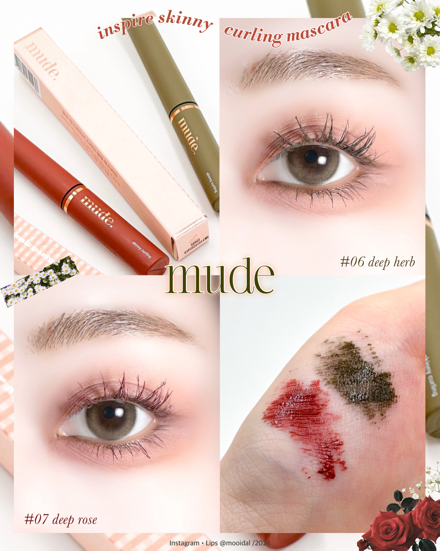 インスパイアスキニーカーリングマスカラ/mude./マスカラを使ったクチコミ（1枚目）