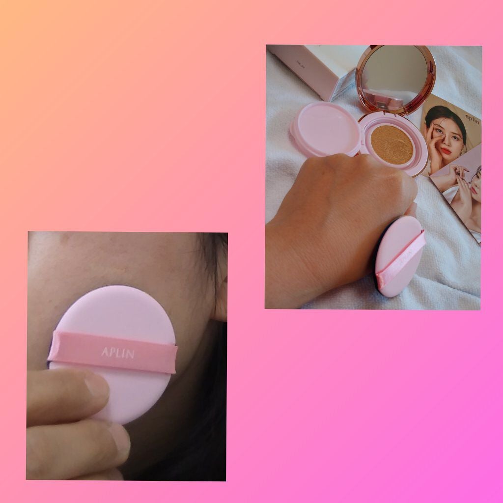 ピンクティーツリーカバークッション/APLIN/クッションファンデーションを使ったクチコミ(4枚目)