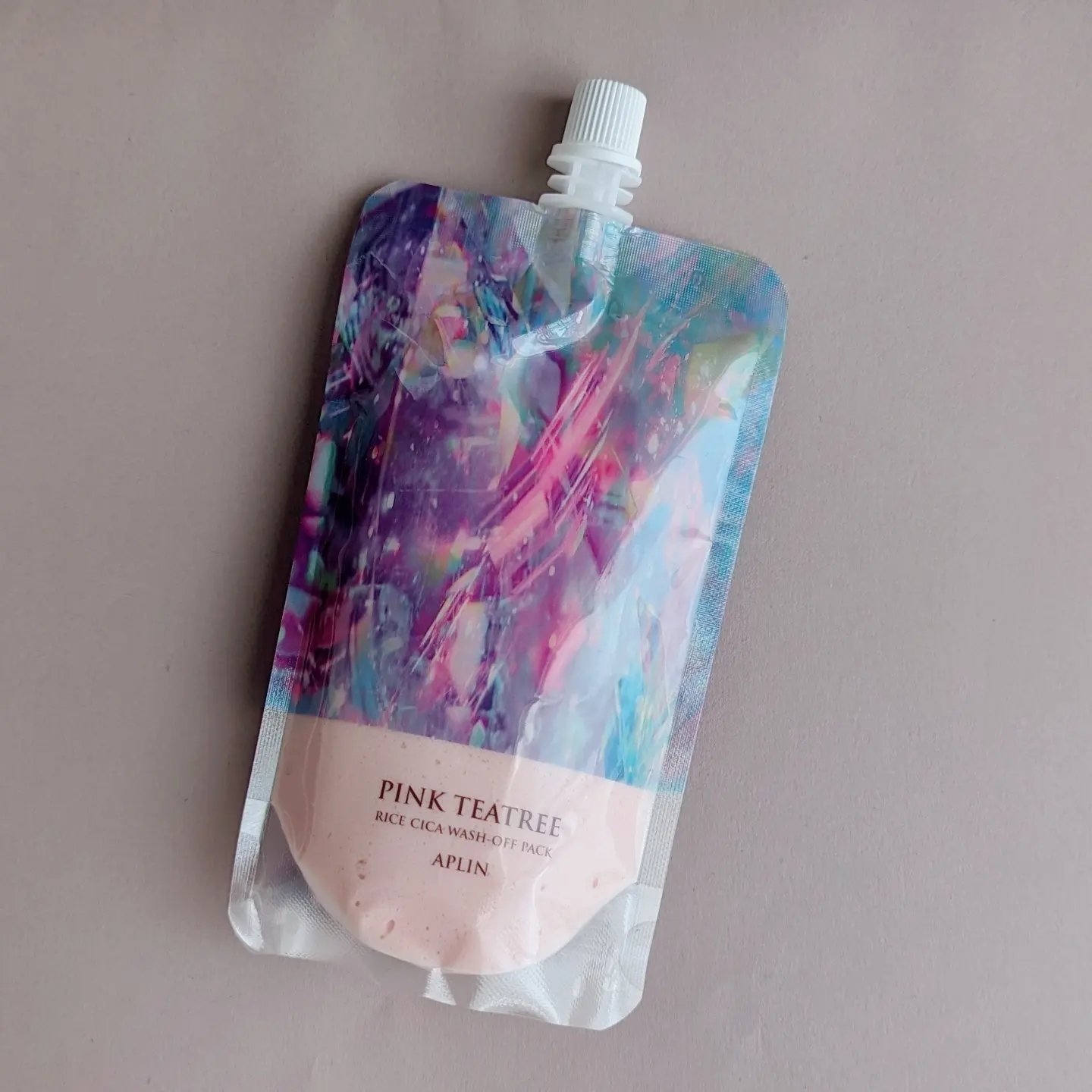 ピンクティーツリーライスシカウォッシュオフパック/APLIN/洗い流すパック・マスクを使ったクチコミ（1枚目）