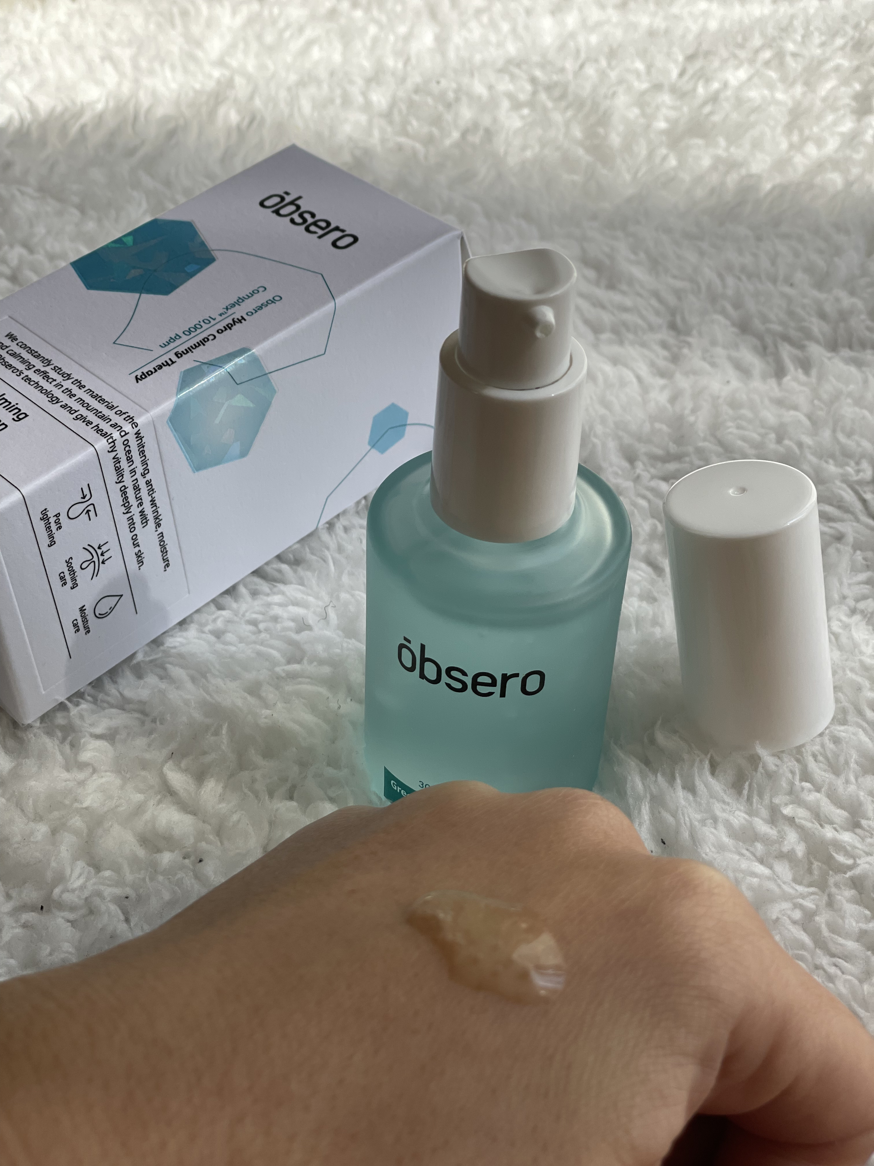 グリーンカーミングブルーレーションクリーンアンプル/obsero/美容液を使ったクチコミ（2枚目）