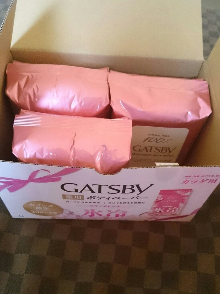 アイスデオドラント ボディペーパーN フリーズピーチ/ギャツビー/ボディシートを使ったクチコミ(3枚目)
