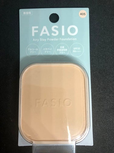 【購入品紹介】FASIOのエアリーステイ パウダーファンデーションを購入しましたヽ( ´_`)ノ ﾜ〜ｲ !!

ファンデの色は３色ある内の一番明るい405のライトオークルにしました(´ω｀)の画像 その1