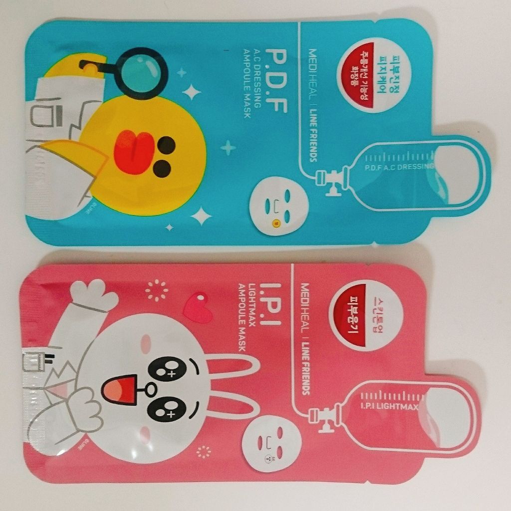 ラインフレンズE.G.TタイムトックスアンプルマスクJEX/MEDIHEAL/シートマスク・パックを使ったクチコミ（3枚目）