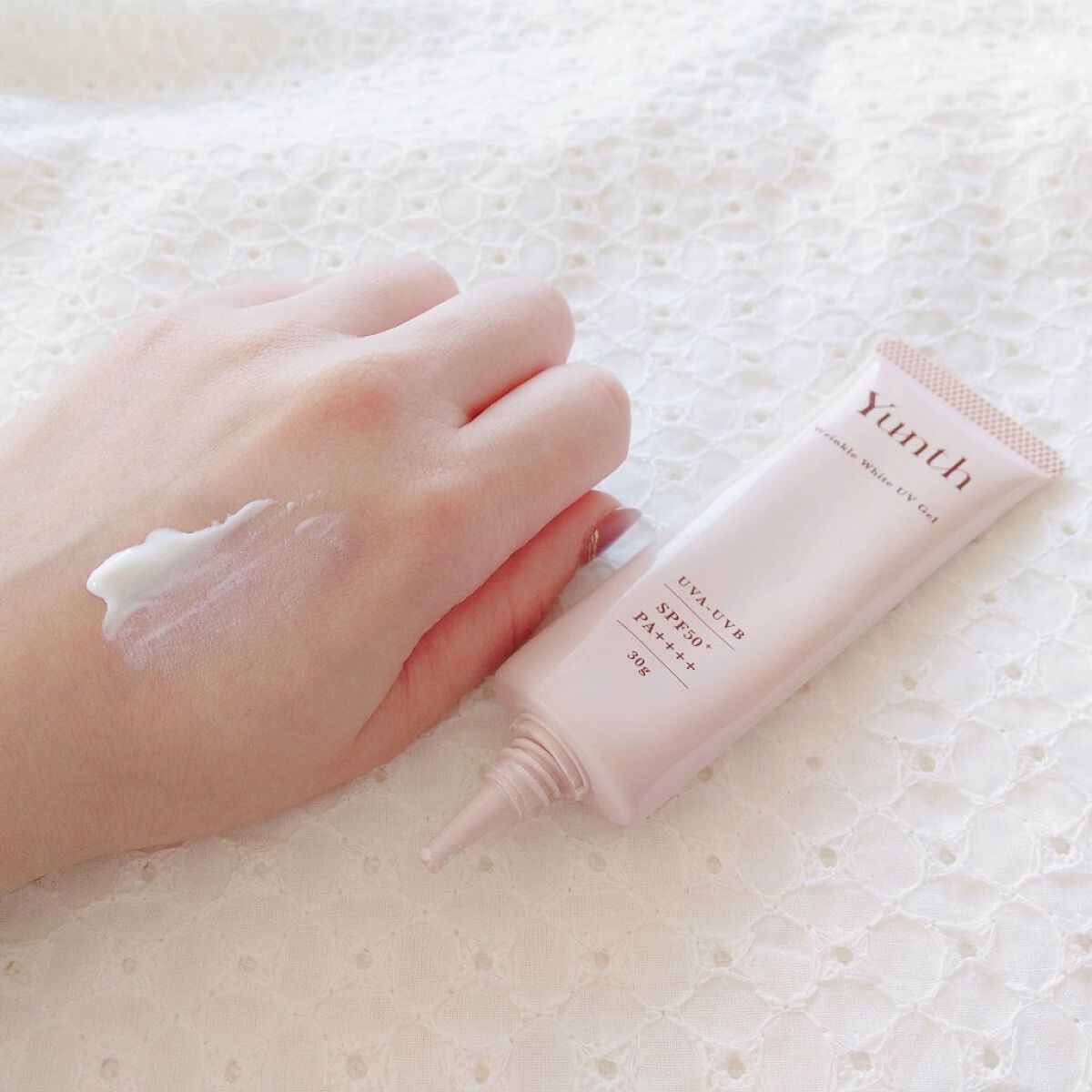 リンクル美白UVジェル /Yunth/日焼け止め・UVケアを使ったクチコミ（2枚目）