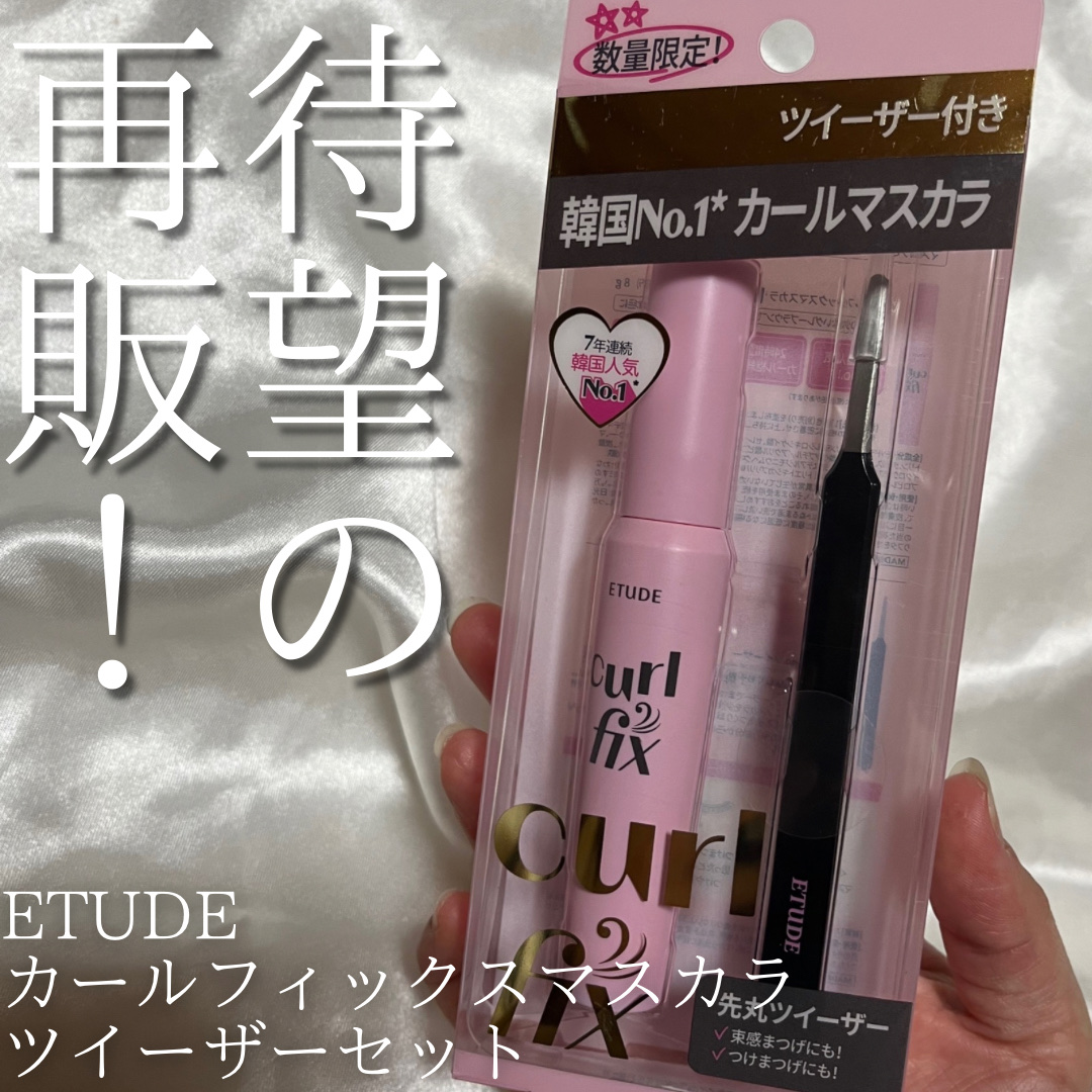 カールフィックスマスカラ ツイーザーセット グレーブラウン/ETUDE/メイクアップキットを使ったクチコミ（1枚目）