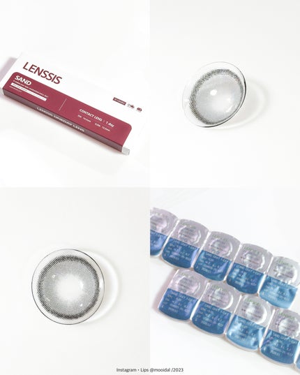 サンドシリーズ サンドグレー/LENSSIS/カラーコンタクトレンズを使ったクチコミ(2枚目)