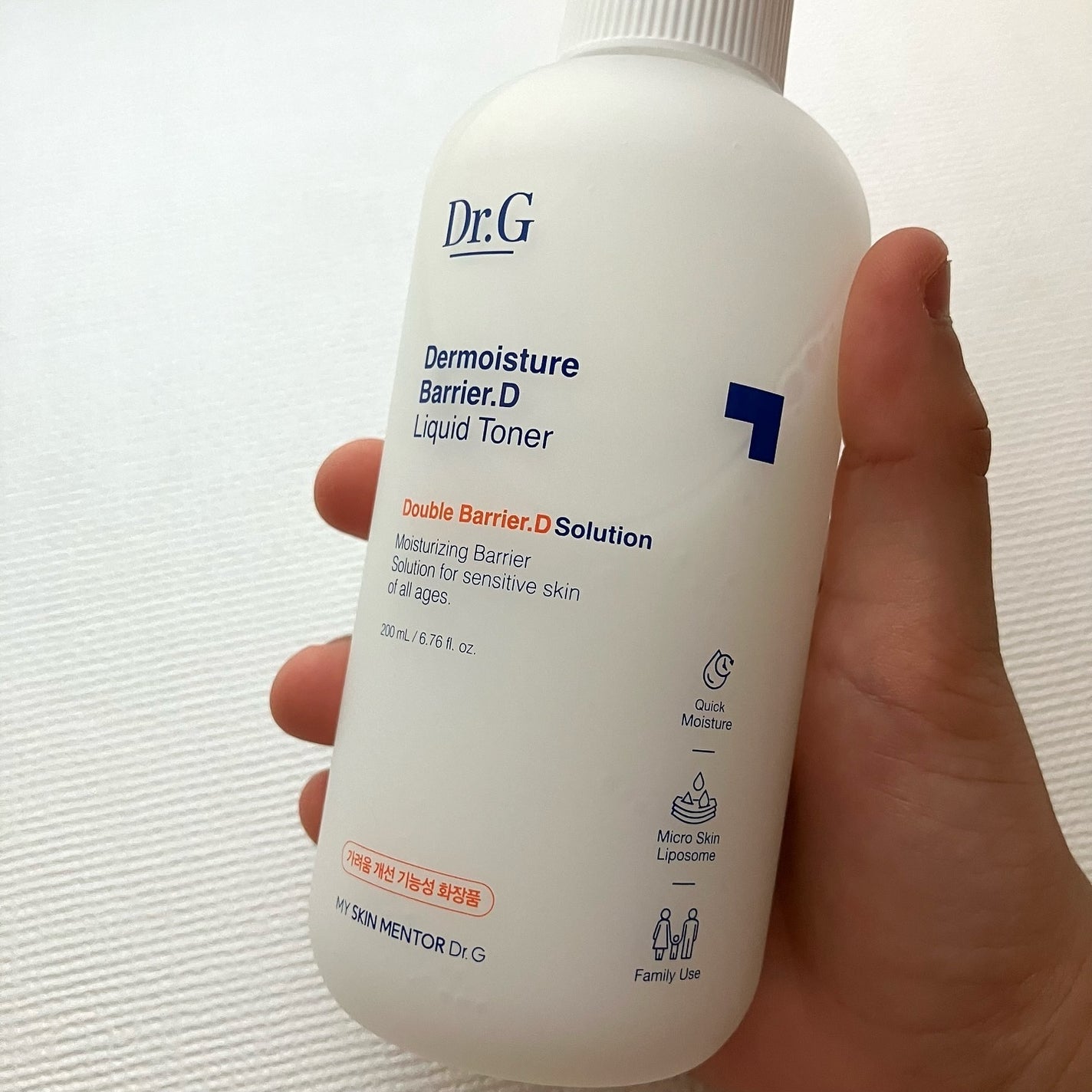 ザモイスチャーバリアDリキッドトナー/Dr.G/化粧水を使ったクチコミ(4枚目)