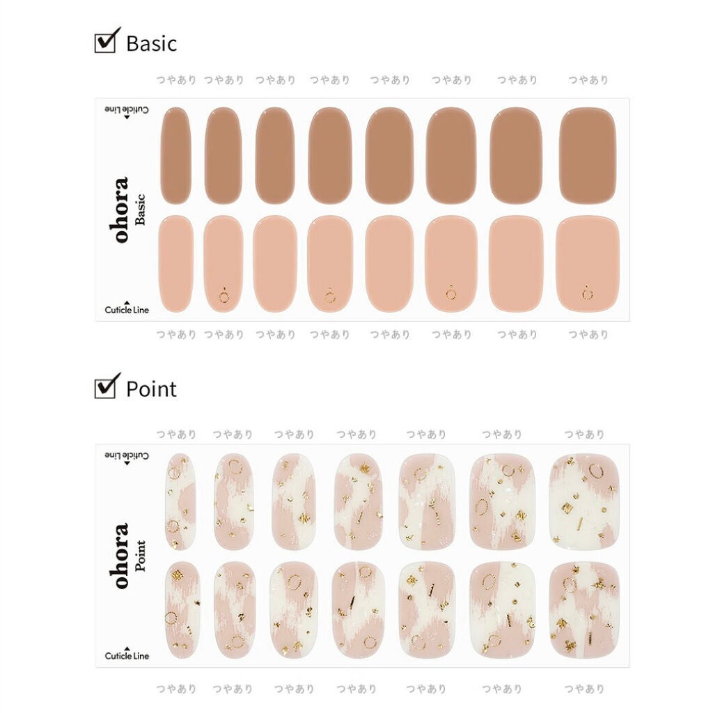 セミキュアジェルネイル(ハンド)/ohora/ネイルシールを使ったクチコミ(3枚目)