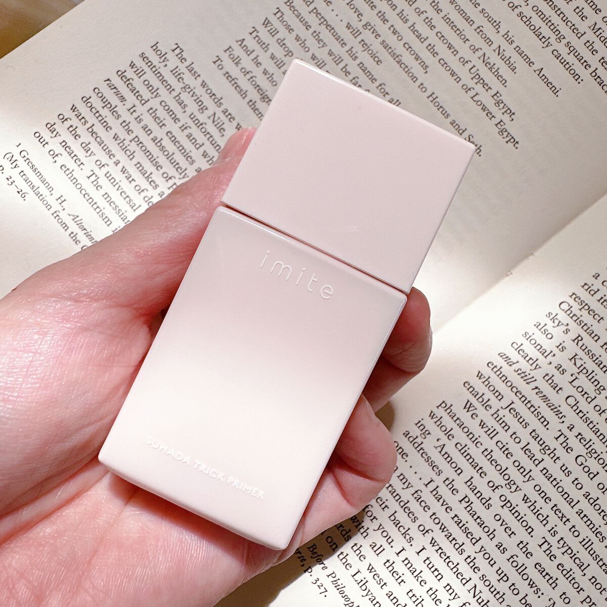 イミテ 素肌トリックプライマーのクチコミ「2022年5月に発売された
イミテの素肌トリックプライマー。
テクスチャーはゆるめのとろみあり.....」（1枚目）