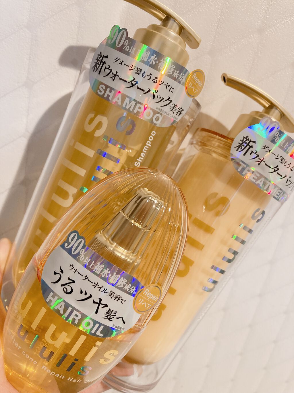 ウォーターコンク リペアシャンプー/ヘアトリートメント/ululis/シャンプー・コンディショナーを使ったクチコミ（1枚目）