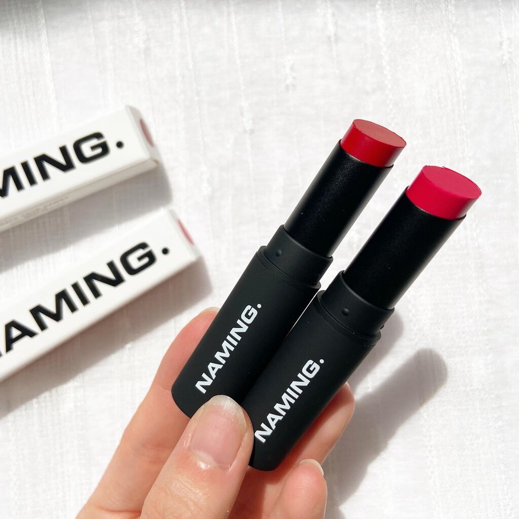 スマッジセミマットリップスティック/NAMING./口紅を使ったクチコミ(5枚目)