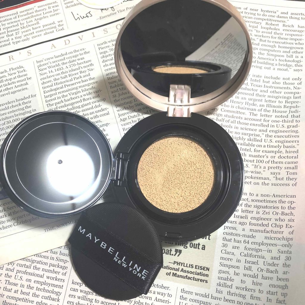 SP クッション ウルトラカバークッション BB/MAYBELLINE NEW YORK/クッションファンデーションを使ったクチコミ(1枚目)