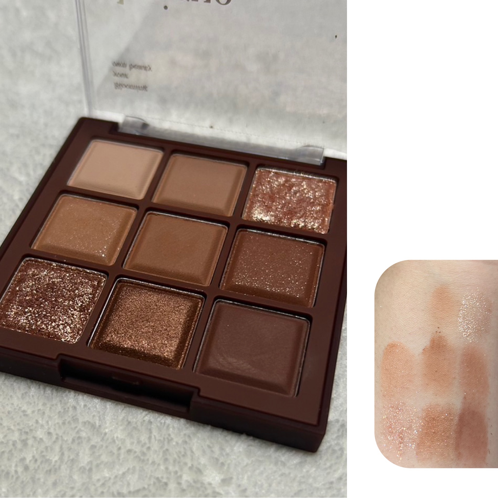 シャドウパレット 11 チョコレートファッジ/dasique/アイシャドウパレットを使ったクチコミ（2枚目）