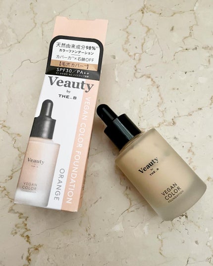 ヴィーガン カラーファンデーション オレンジ/Veauty by THE_B/リキッドファンデーションを使ったクチコミ(1枚目)