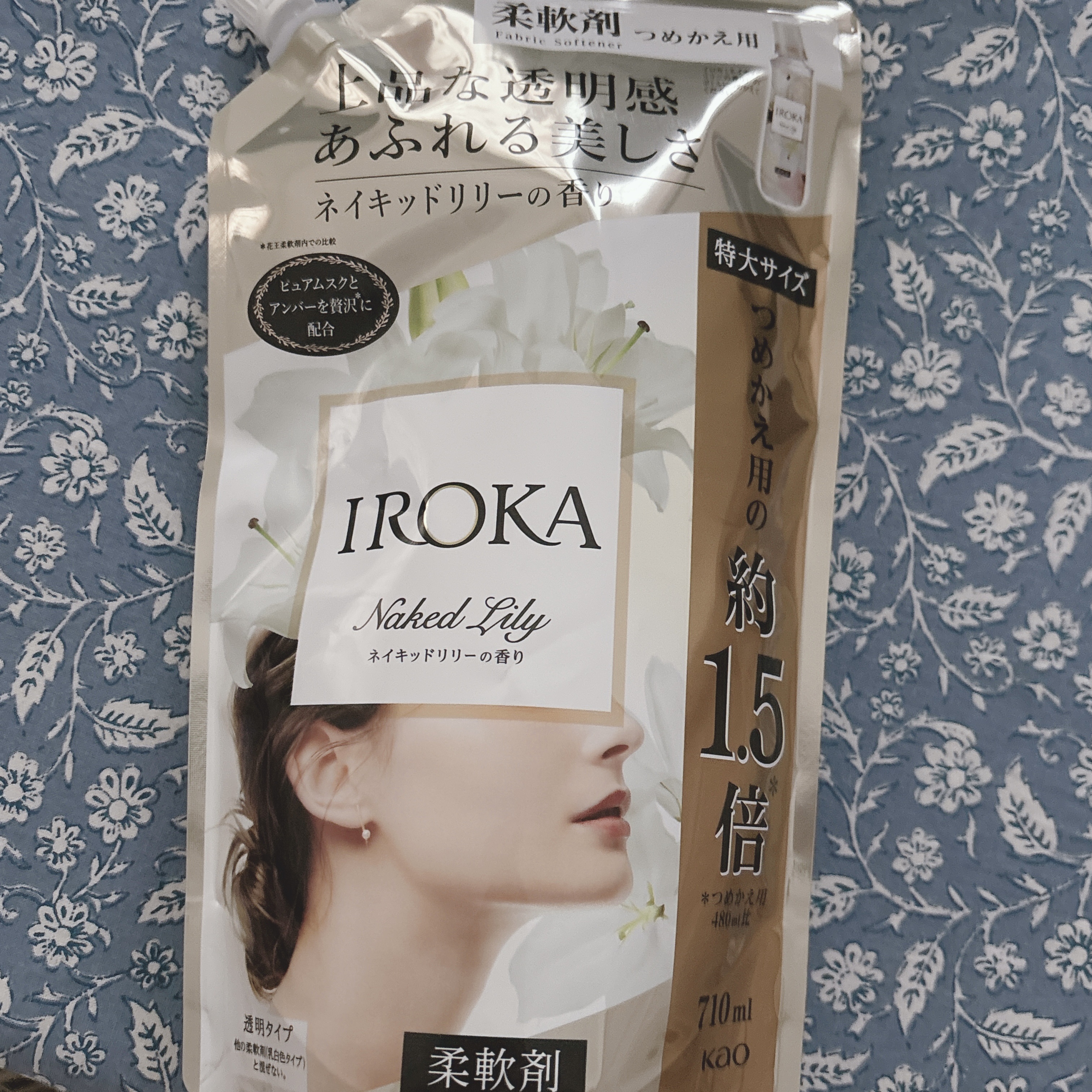 プレミアム柔軟剤 IROKA ネイキッドリリーの香り つめかえ用 440ml/IROKA/柔軟剤を使ったクチコミ（1枚目）
