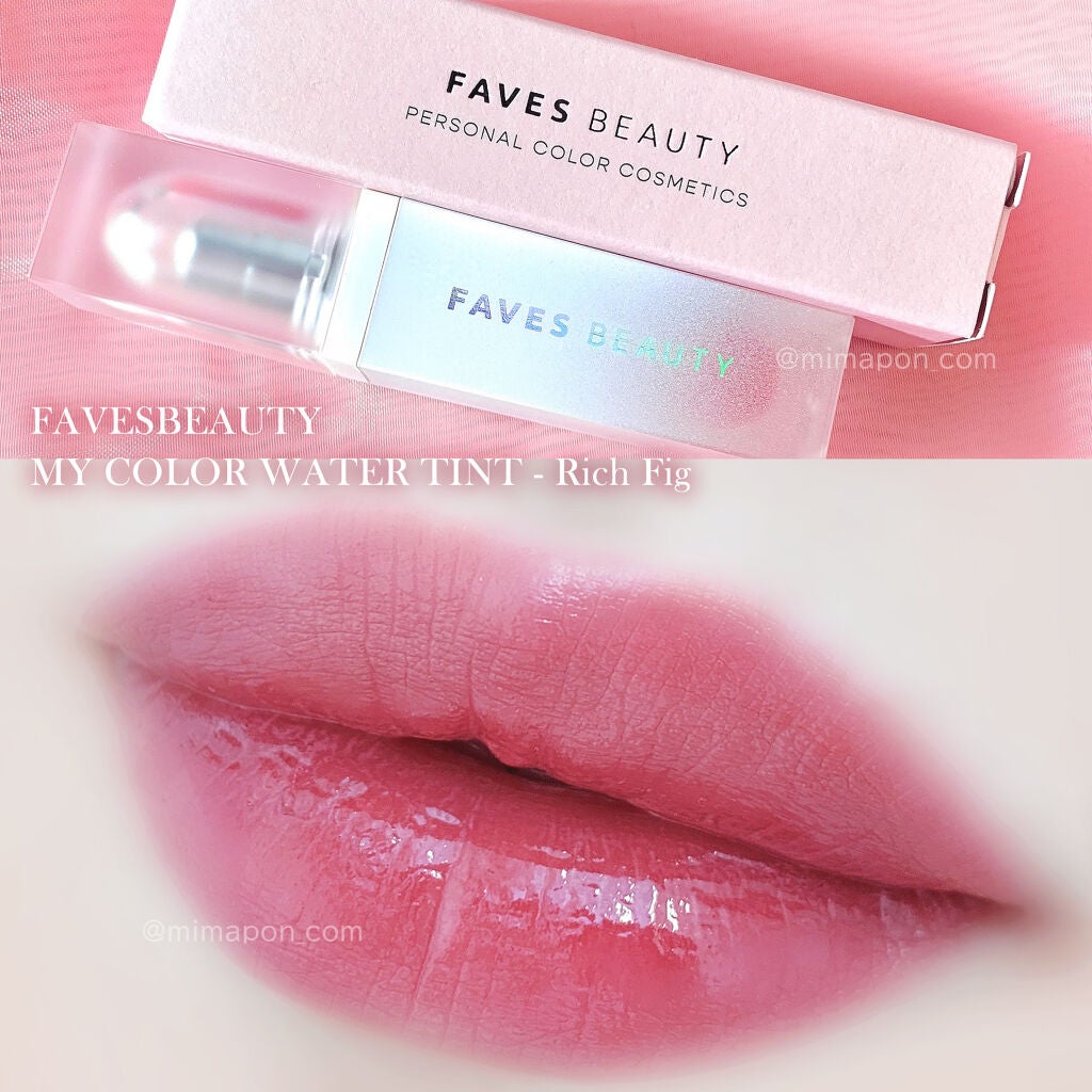 マイカラー ウォーターティント/FAVES BEAUTY/リップティントを使ったクチコミ(1枚目)