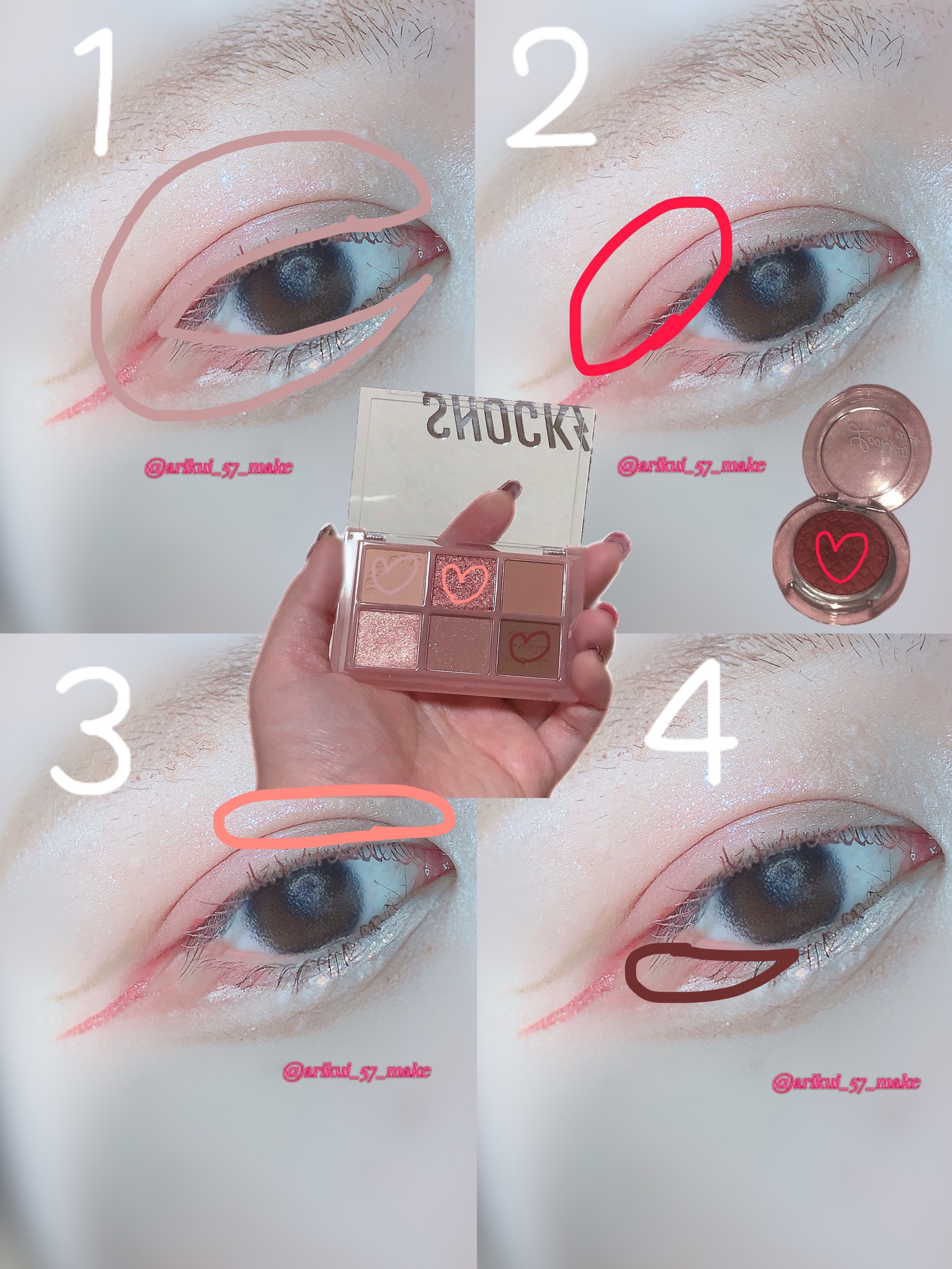 ザショッキングスピンオフパレット/TONYMOLY/アイシャドウパレットを使ったクチコミ（2枚目）