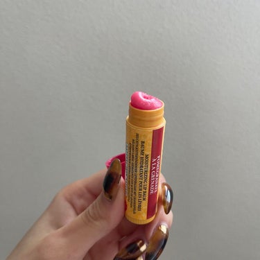 BURT'S BEES ポメグラネイトリップバームのクチコミ「皆様こんばんはʕ๑•ɷ•๑ʔ
毎回ですが不定期投稿続きとなります……
お手隙の際ご覧頂けると嬉.....」（3枚目）