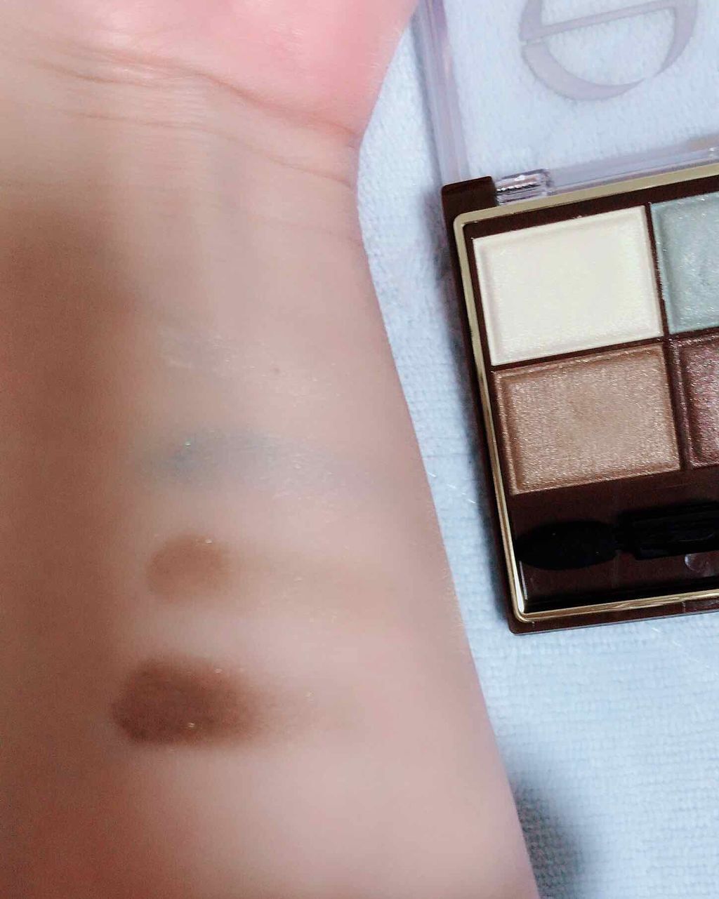 スキニーリッチシャドウ/excel/アイシャドウパレットを使ったクチコミ(3枚目)