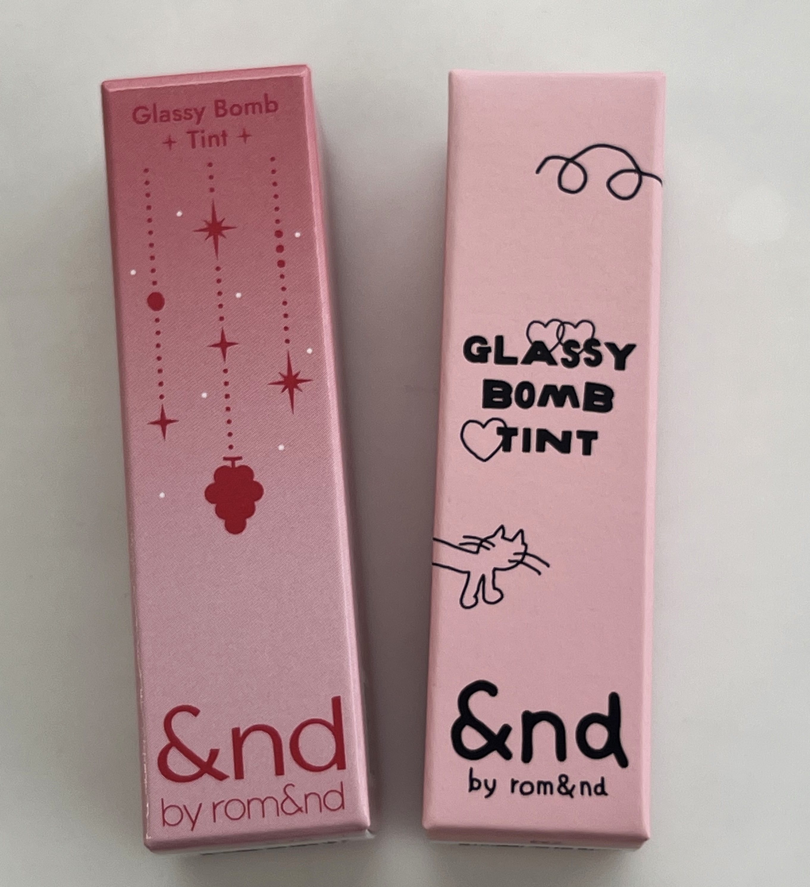 アンドバイロムアンド　グラッシーボムティント/&nd by rom&nd/リップティントを使ったクチコミ（2枚目）