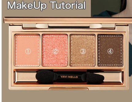 バレンタインボックスミニ/VAVI MELLO/アイシャドウパレットを使ったクチコミ(2枚目)